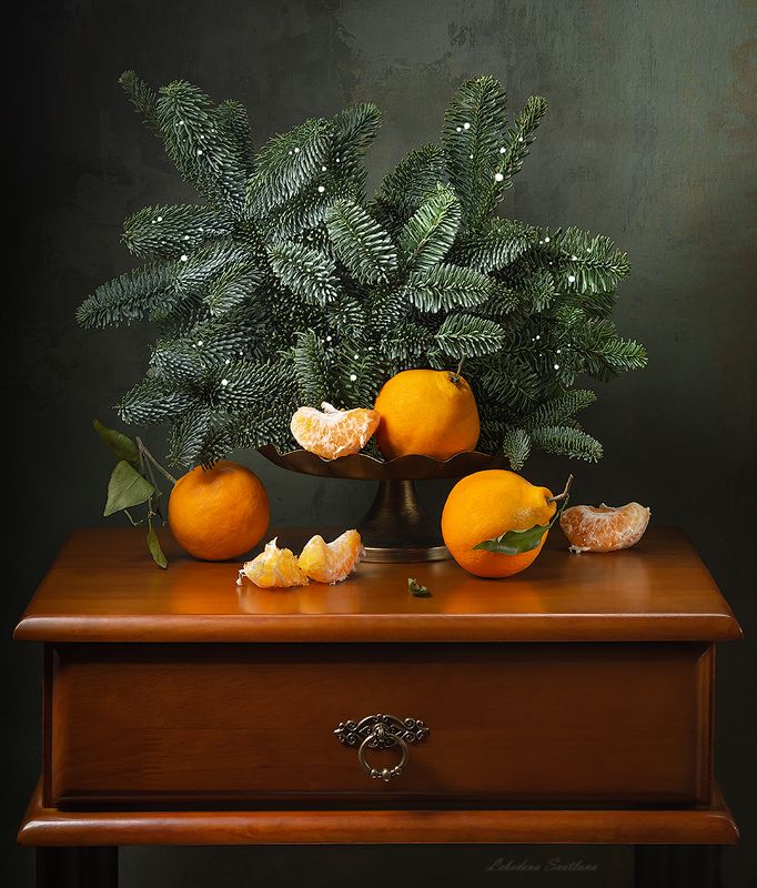 новый год,праздник,мандарины,часы,пихта Новогодняя серия 2025photo preview