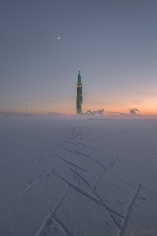 лахтинский разлив, лахта-центр, санкт-петербург, спб, питер, россия Планета Земля, Российская Федерация, Лахта центр фото превью