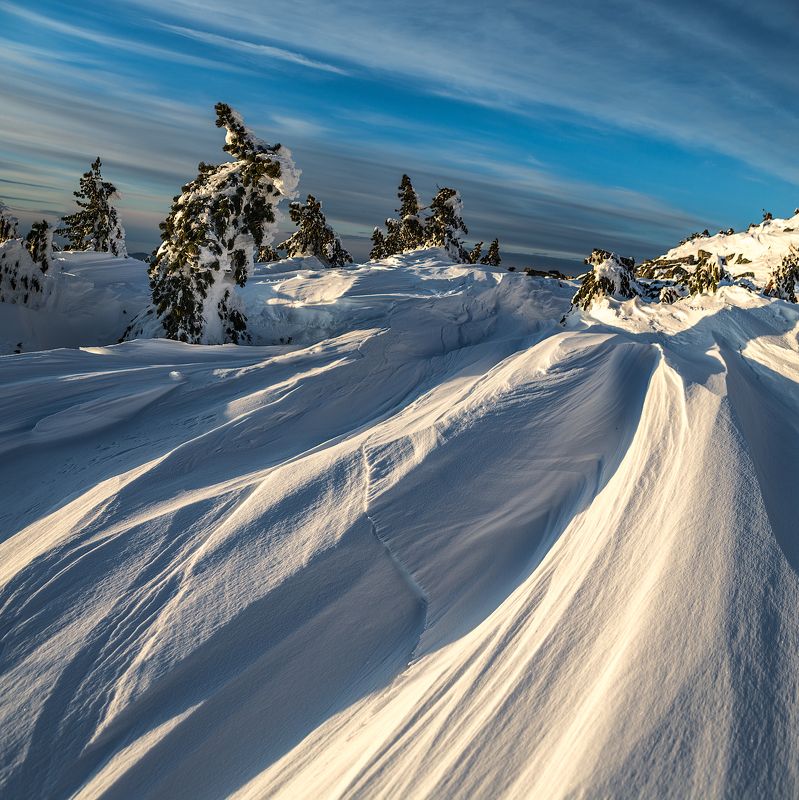 2016, Ветер, Горы, Зима, Снег, Шерегеш, Шория Снежные надувыphoto preview