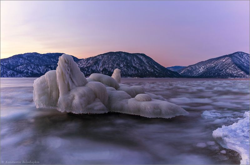 рассвет, телецкое озеро На восходphoto preview