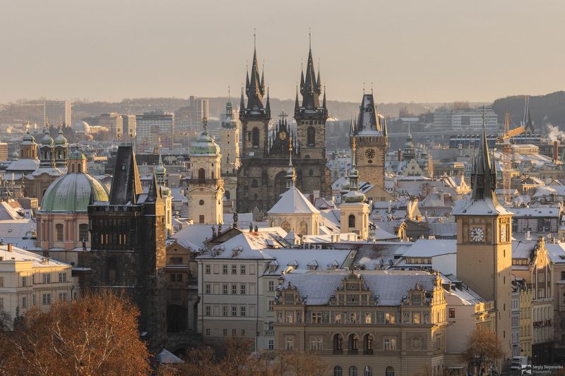 Snow in Praguephoto preview