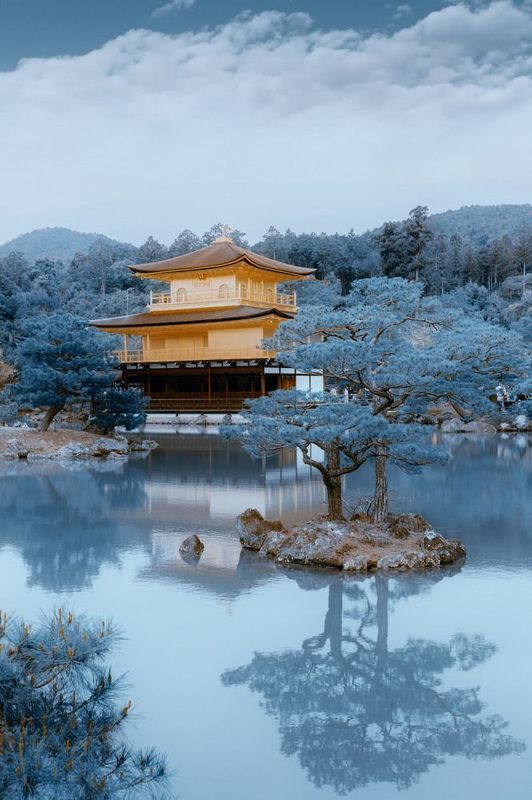 япония japan kinkakuji kyoto Golden pavilionphoto preview