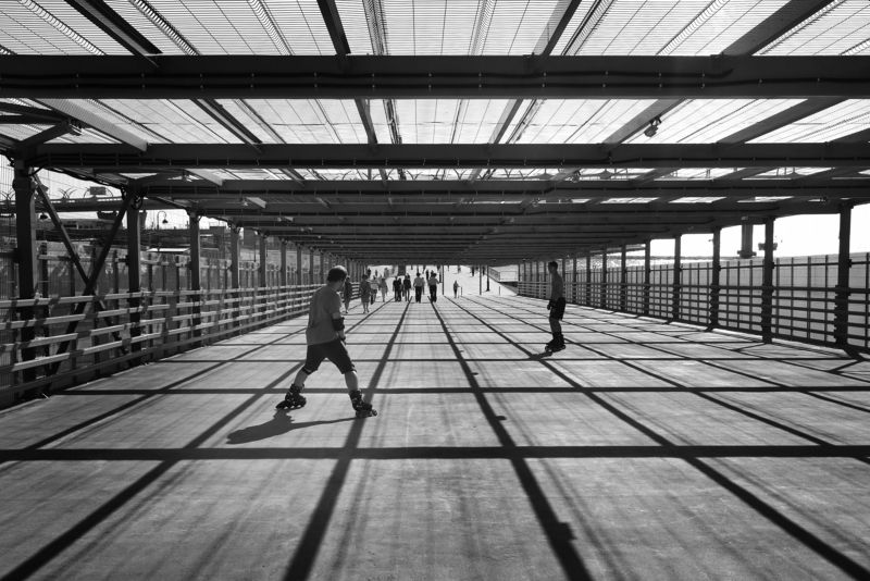 Путь, Человек, геометрия, улица, ролики Так много границphoto preview