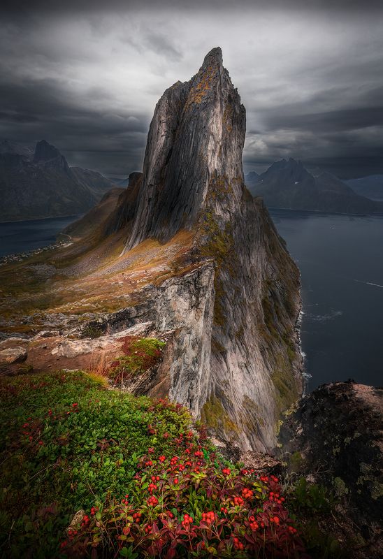 Norway, outdoors, senja, segla, dramatic, landscape The Rock photo preview