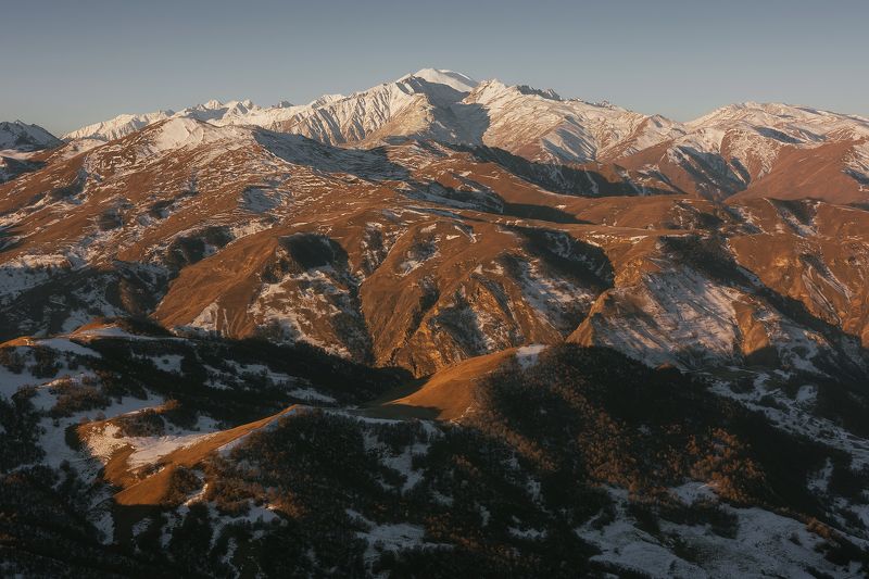 рассвет, кавказ, горы, кбр, приэльбрусье, эльбрус, актопрак photo preview