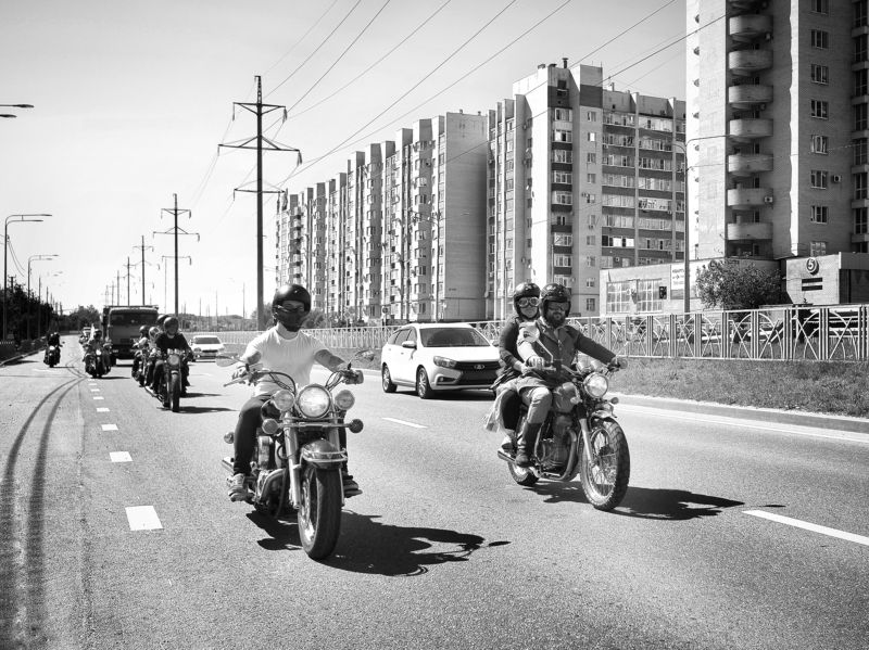 байкеры, улица, город, мотоцикл Единомышленникиphoto preview