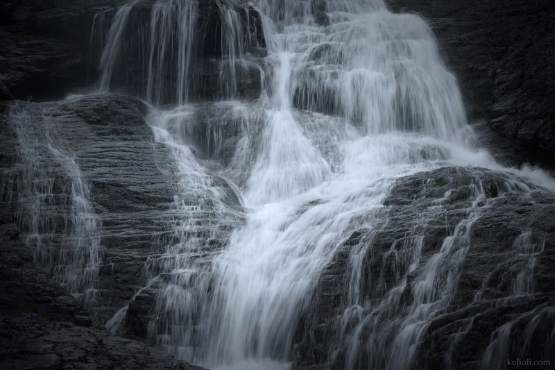 хибины, водопад, текстуры, горы, кольский полуостров, заполярье Фрагменты Хибинphoto preview