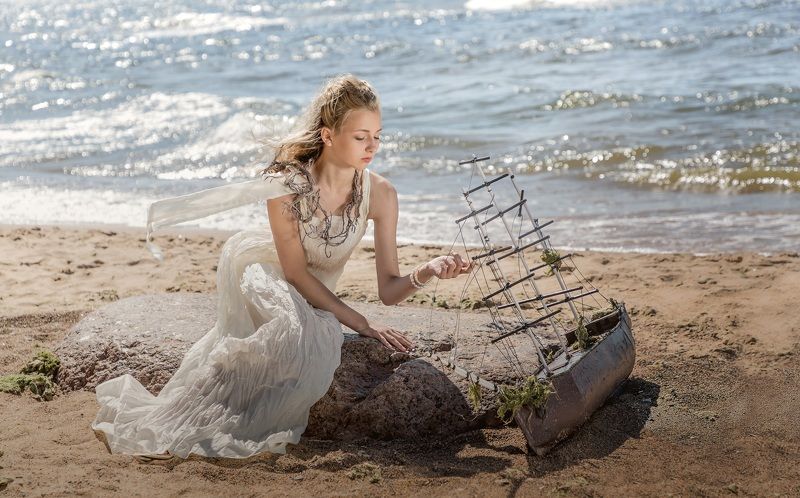 постановочная фотография, необычное, красота, модель, портрет, настроение, художественная работа, эстетика, / Let the ships pass over you _________________/photo preview