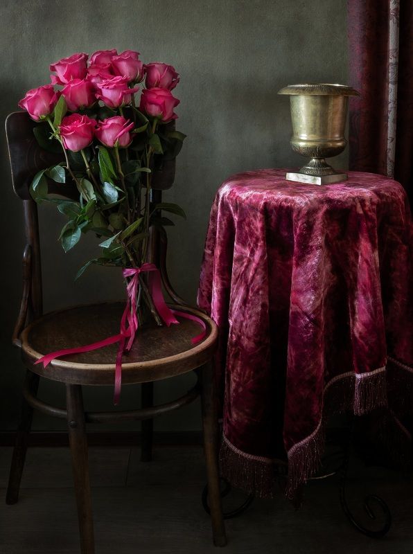 Букет алых роз.photo preview