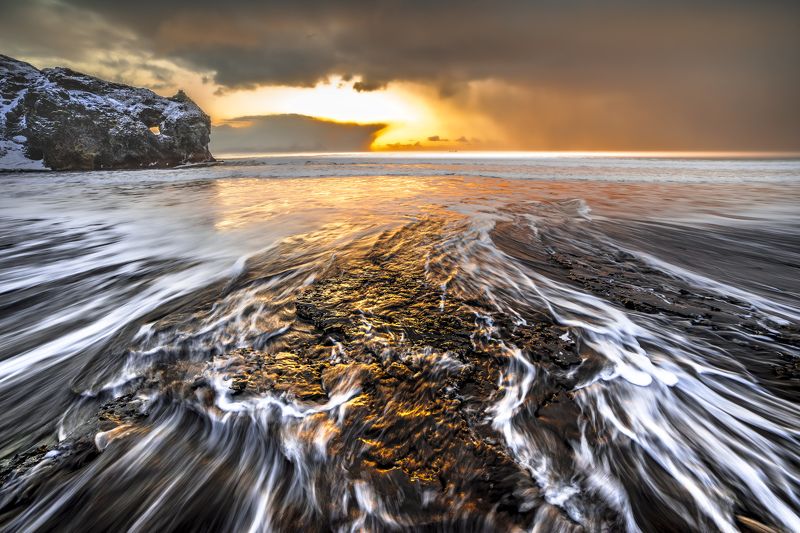 Закат на Тихом океанеphoto preview