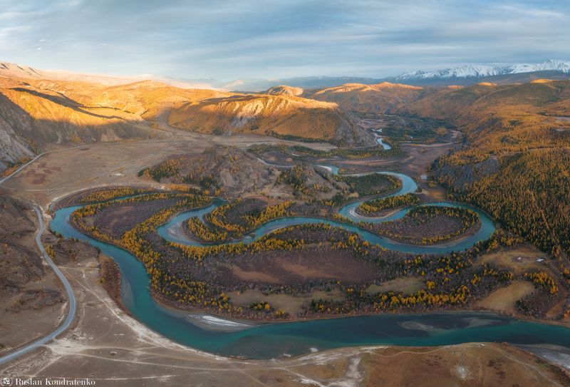 алтай, осень, горный алтай, чуя, чуйские меандры, меандры Чуйские меандрыphoto preview