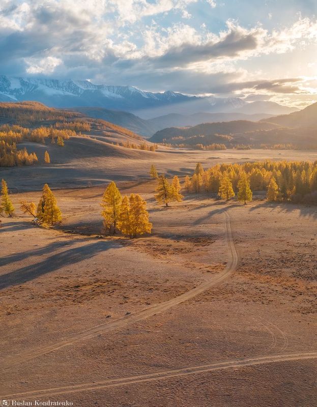 алтай, осень, горный алтай, курайская степь, курай Осенний Алтайphoto preview