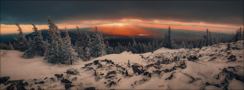 Уреньга, последний зимний закатphoto preview