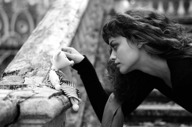 портрет, чб, девушка, осень, one more Evora\'s day one more Evora\'s dayphoto preview