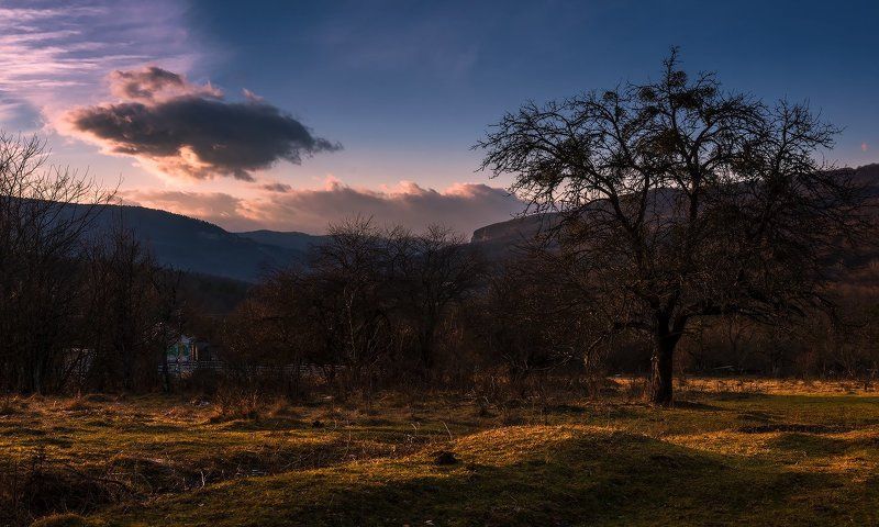 Закат, Мезмай, Осень Из осеннего. Мезмай.photo preview