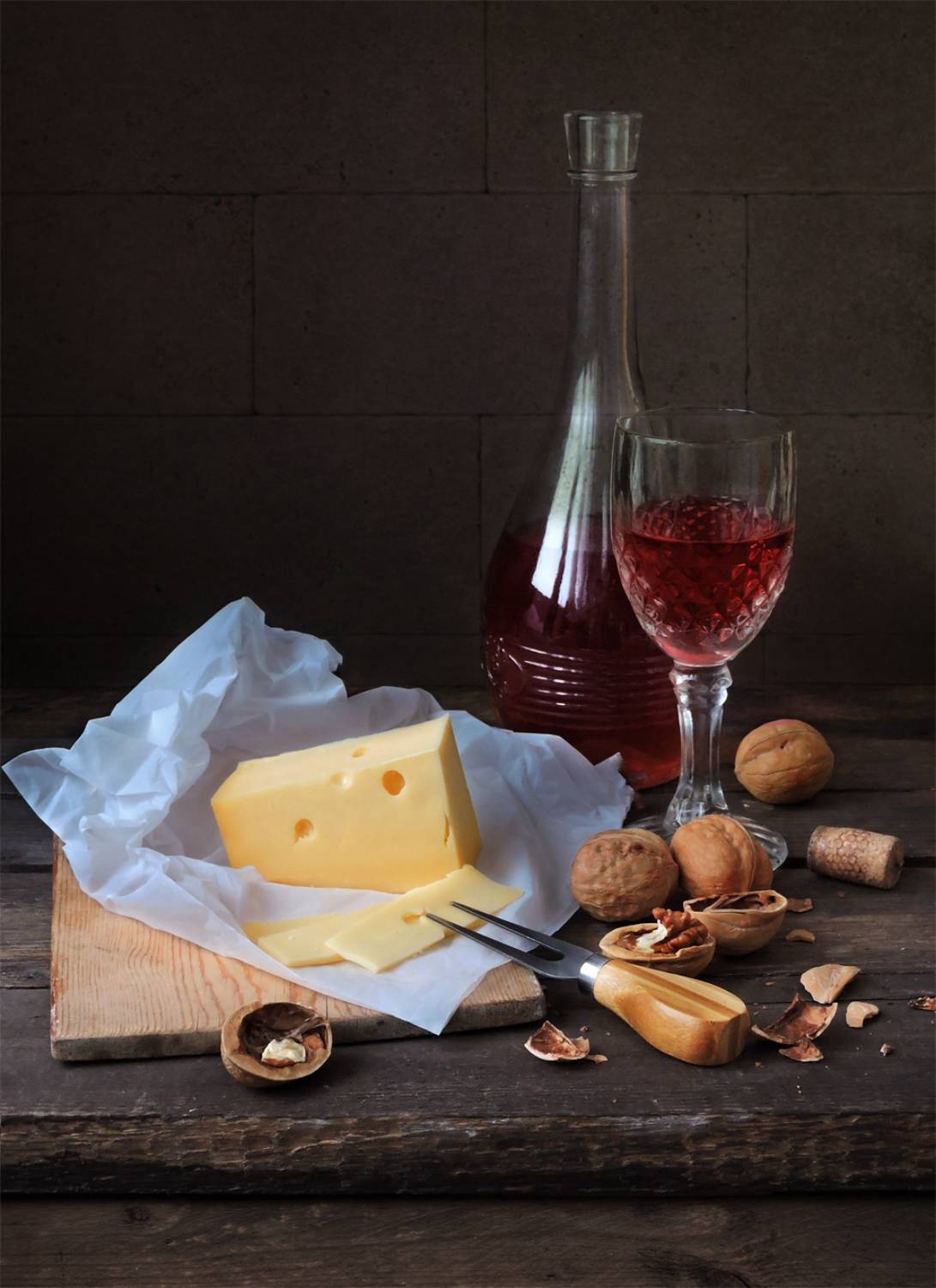 Натюрморт с сыром. Автор: Elena Pankova , Elena Pankova