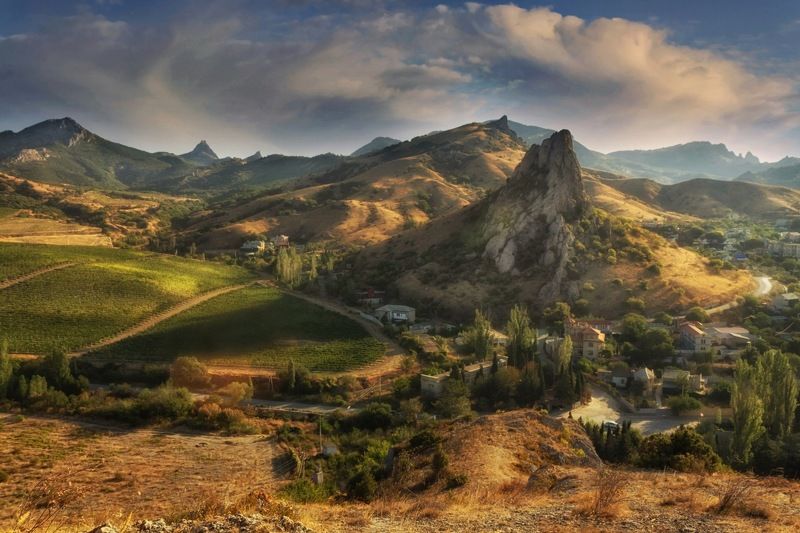 крым, поселок - курортное. \