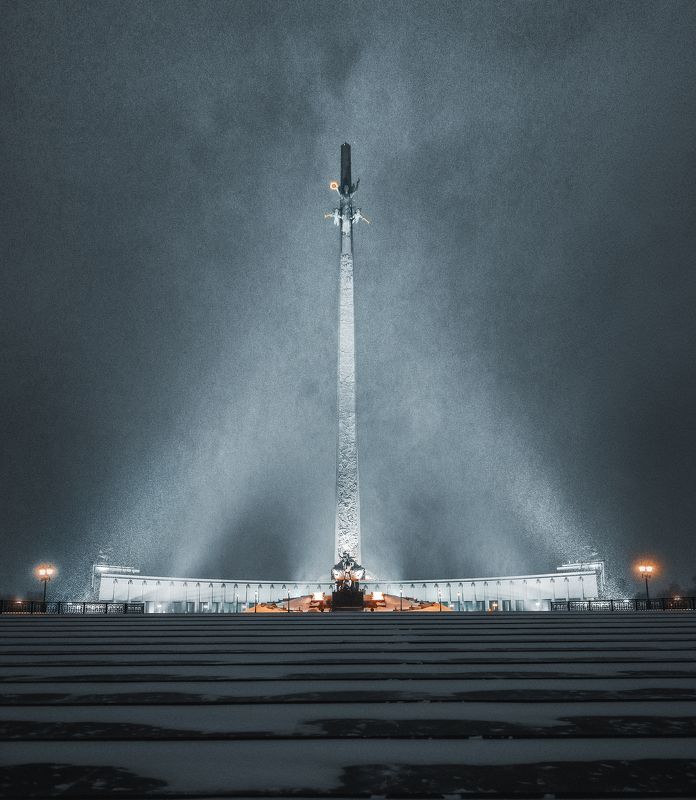 парк победы, москва, метель, moscow, winter, night Ночная метель в Парке Победыphoto preview