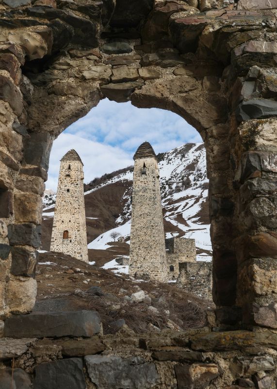 ингушетия, эрзи, горы, заповедник, наследие, зима 2025, башни Горная Ингушетияphoto preview