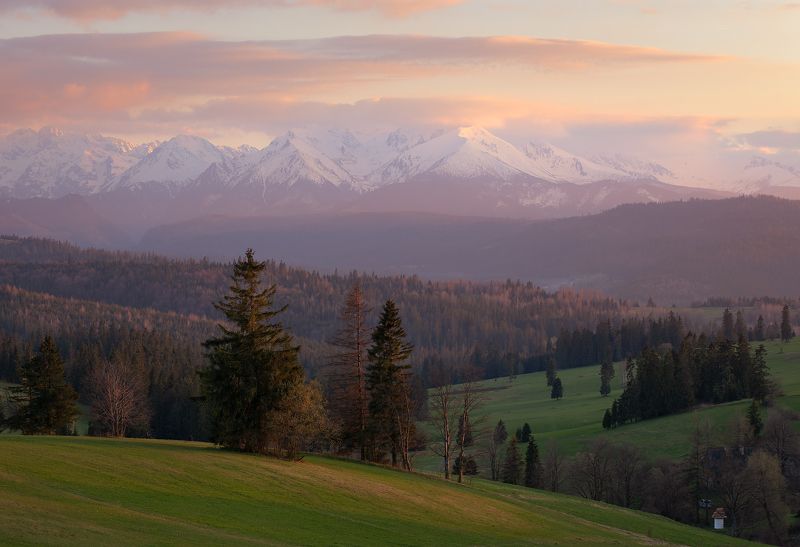 Tatras, spring, Poland, mountains Весенний рассвет в Татрахphoto preview
