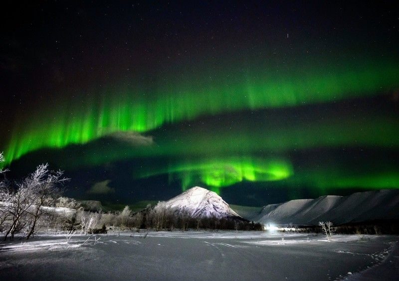 Полярное сияние над Хибинамиphoto preview