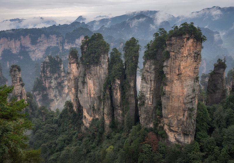 китай, пейзаж, аватар, горы, china, mountain, джандзадзе, улиньюань, горы аватара Горы Аватара, национальный парк Улиньюаньphoto preview