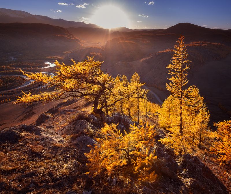 Закат на Алтае (Курай. Вид со смотровой площадки)photo preview