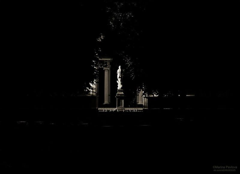 город, архитектура,  чёрно-белые фото, монохромный петергоф, государственный музей-заповедник петергоф Время, когда засыпают фонтаны... Монохромный Петергоф.photo preview