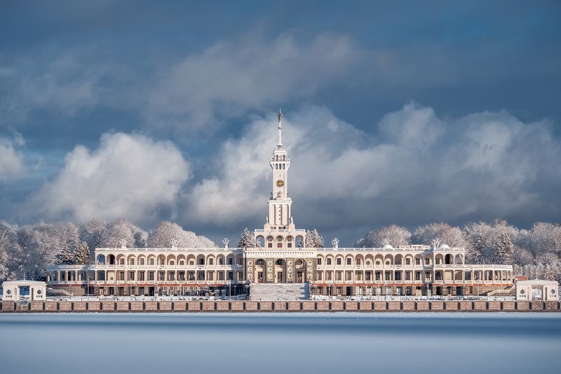речной вокзал, северный речной вокзал, зима, москва, moscow, winter Северный Речной вокзалphoto preview