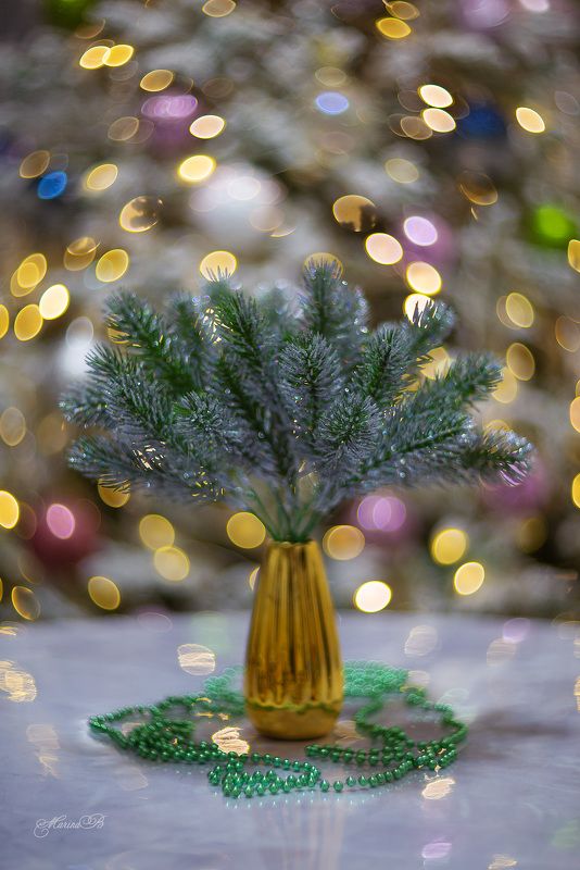 боке, гирлянда, новый год, ветки ели, блёстки Новогоднее (часть 4)photo preview