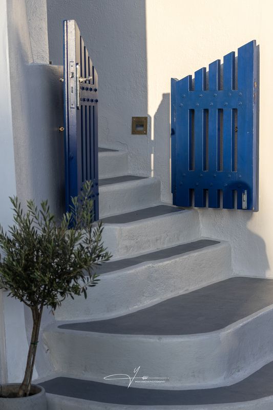 santorini, door Santorini doorphoto preview