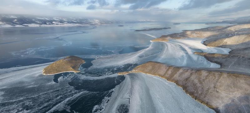 байкал, лед, сибирь, иркусткая область Становление льда...photo preview