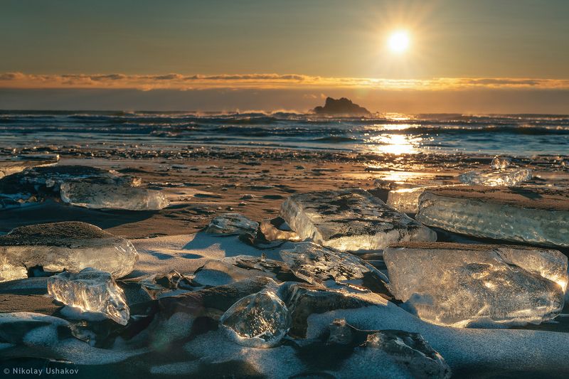 Камчатка, океан, лёд Льдинкиphoto preview