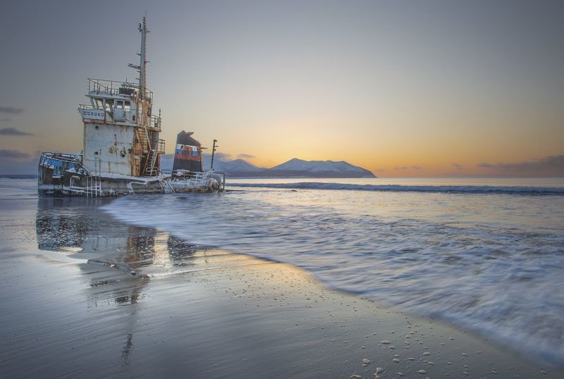 Один восход на берегу Тихого океанаphoto preview