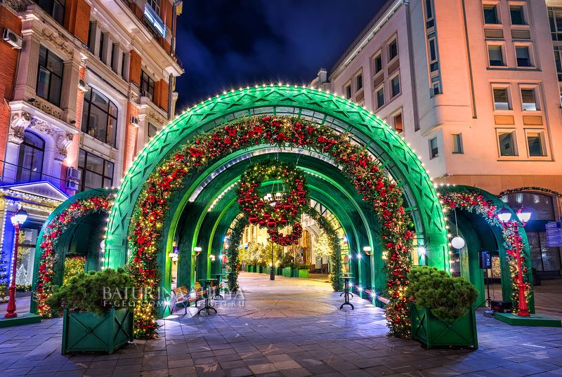 москва, кузнецкий мост, арка, новый год Новый год на Кузнецком мостуphoto preview