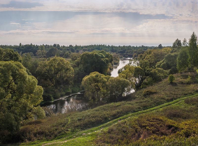 времена года, небо, осень, пейзаж, река каспля, россия, сентябрь, смоленская область Сентябрь - еще не осень, уже не летоphoto preview