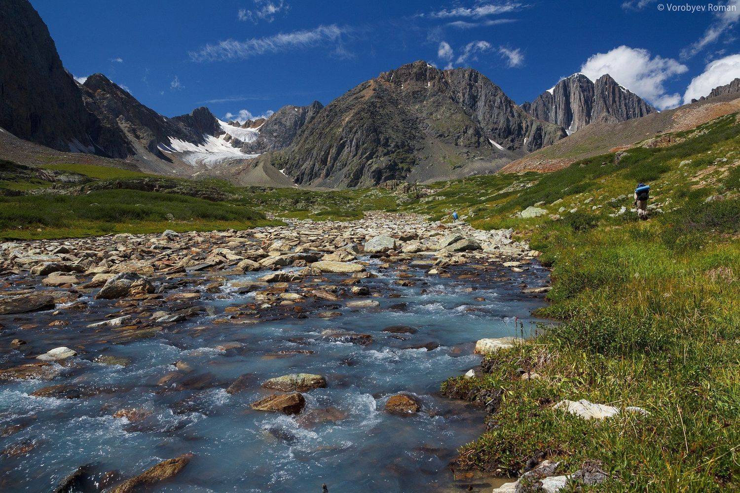 долина Абыл Оюк.. Автор: Roman Vorobyev Алтай, Горный алтай, Лето, Река, Roman Vorobyev