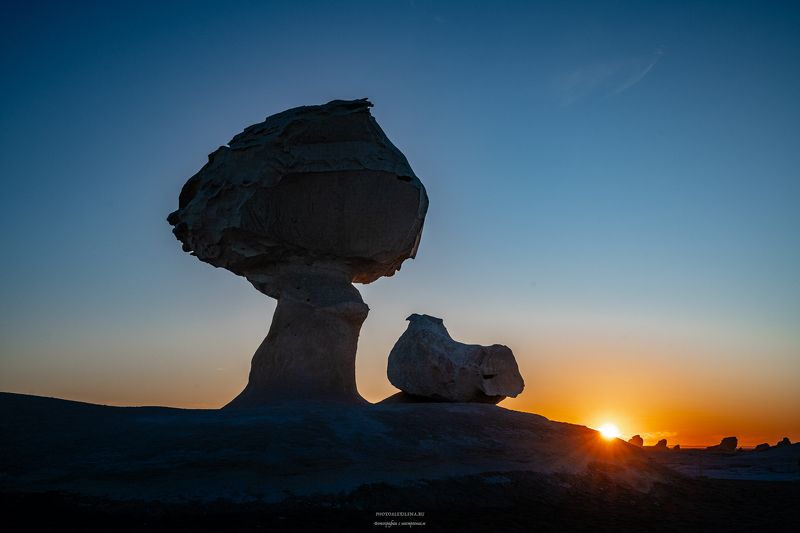египет, белая пустыня, закат, путешествия Курочка и грибокphoto preview