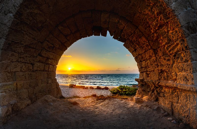 израиль, акведук, кесария Акведук фото превью