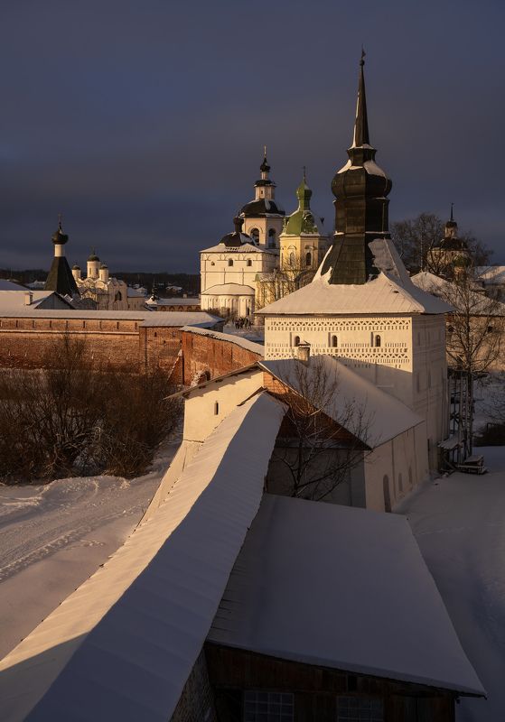 кирилло-белозерский монастырь, кириллов, вологодская область, зима Погожий зимний деньphoto preview