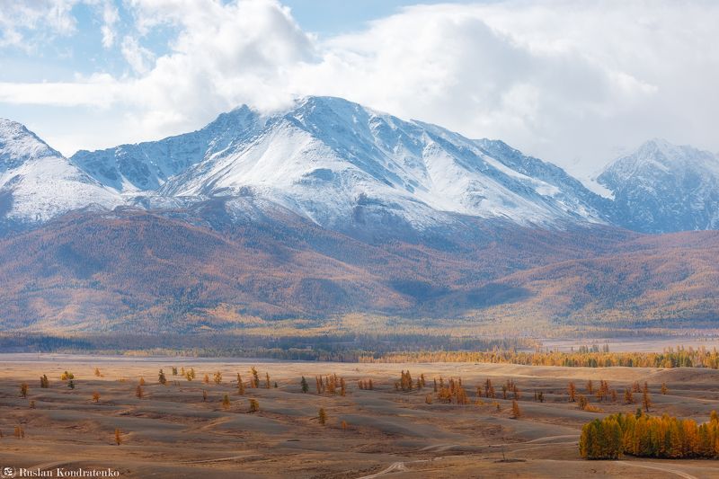 курайская степь, алтай, горный алтай, степь, осень, горы Курайская степьphoto preview