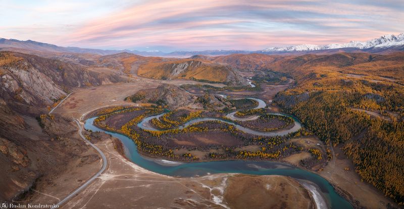 алтай, осень, горный алтай, чуя, чуйские меандры, меандры Чуйские меандрыphoto preview