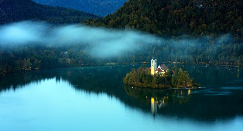блед, озеро, словения, bled, slovenia, пейзаж, триглав, альпы, Остров Бледphoto preview