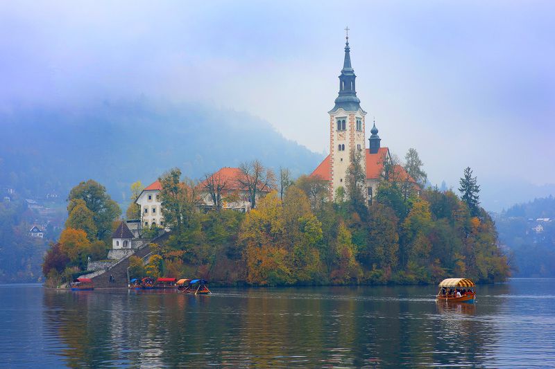 блед, озеро, словения, bled, slovenia, пейзаж, триглав, альпы, Остров Бледphoto preview