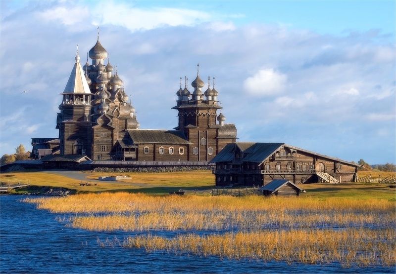 озеро, онего, остров, кижи, осень, сентябрь, золото, история Онега. Кижи. Осень.photo preview