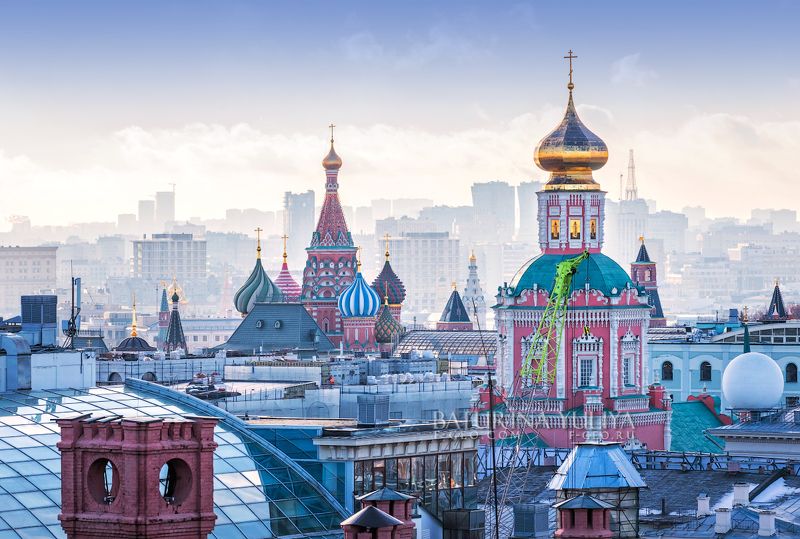 москва, вид, собор василия блаженного, кремль, мгу, политехнический музей Московские видыphoto preview