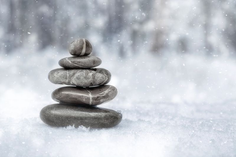 zen, meditation, winter, frost, snow Зимний Дзенphoto preview