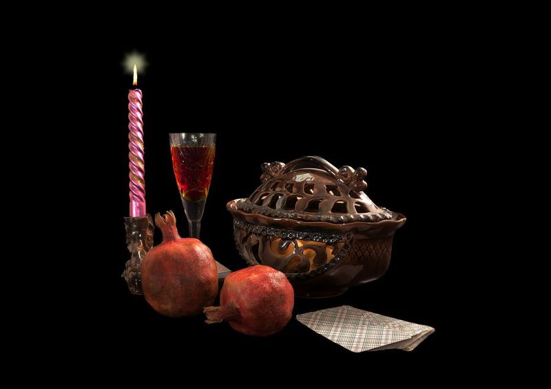 Нат.с гранатами.photo preview