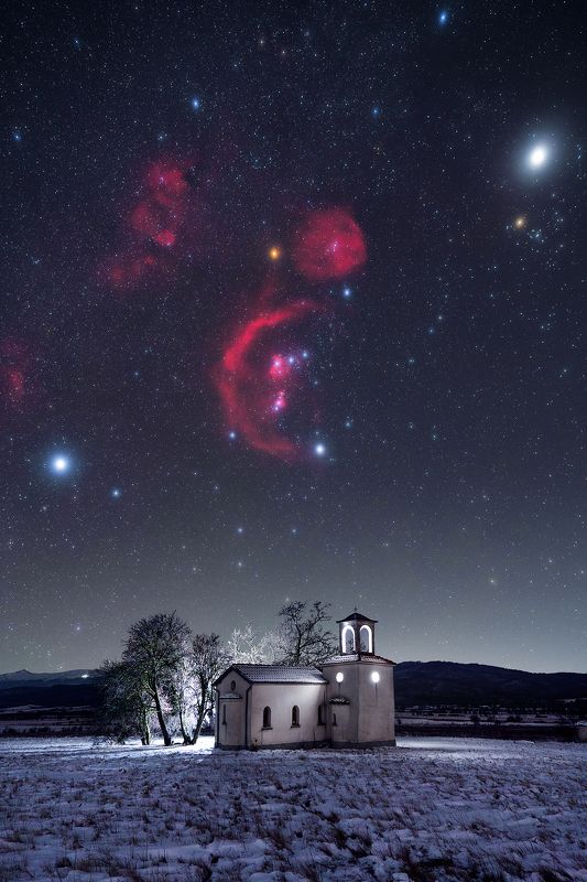 The beauty of the winter nightphoto preview