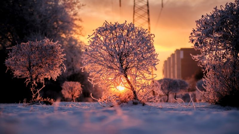красноярск, закат Зимний закатphoto preview